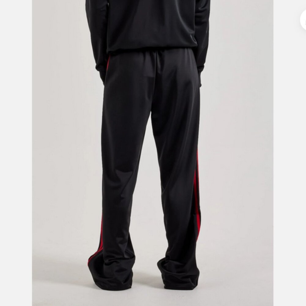 Adidas Adicolor Classic Firebird Wide Leg Track pants Womens size L XL Black - Picture 4 of 6